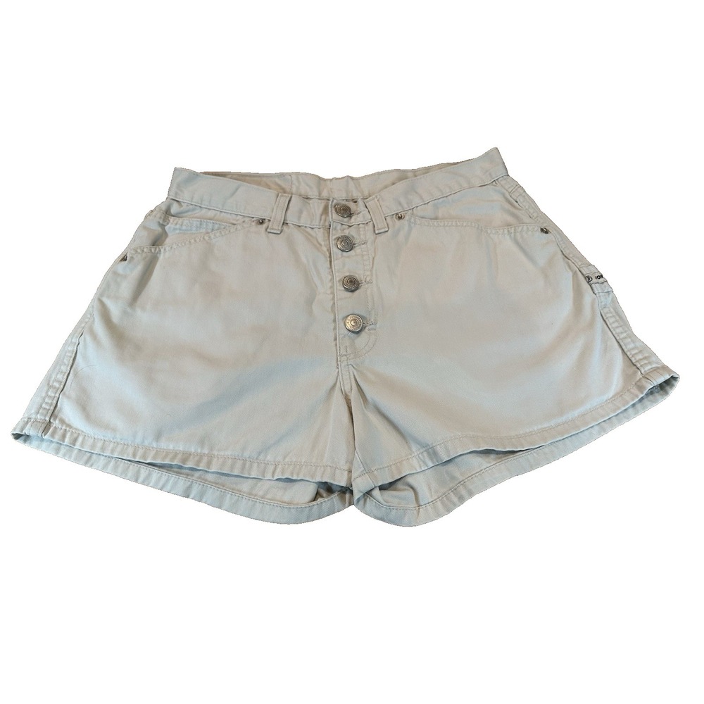 Vintage Jordache‎ High Waist Button Fly Tan Shorts Resort Coastal Size 11/12